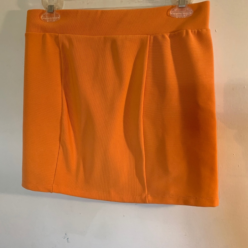 Orange Mini Skirt (US Women Size 10)